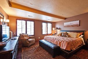 Park City Condo Rental - Master Bedroom wih King Bed
