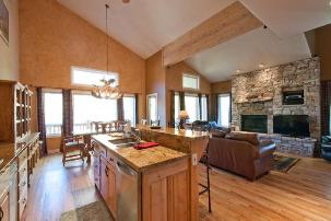 Park City Vacation Rental - Great Room w/ Stone Fireplace