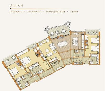 Park City The Canyons Vacation Rental - Escala Lodge Floor Plan