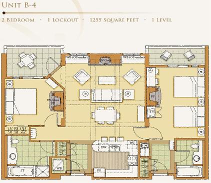 Park City The Canyons Vacation Rental - Escala Lodge Floor Plan