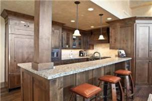 Park City Vacation Rental - Kitchen w/ Seating for 3 at Bar