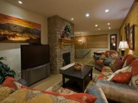 Park City Vacation Rental - Great Room Fireplace