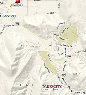 Park City Vacation Rental - Map