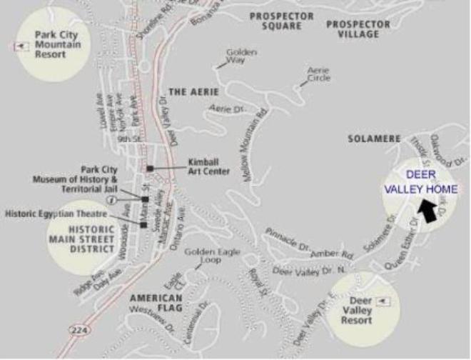 Deer Valley Vacation Rental - Map
