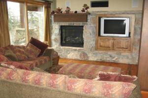 Solitude Vacation Rental - Family Room Fireplace