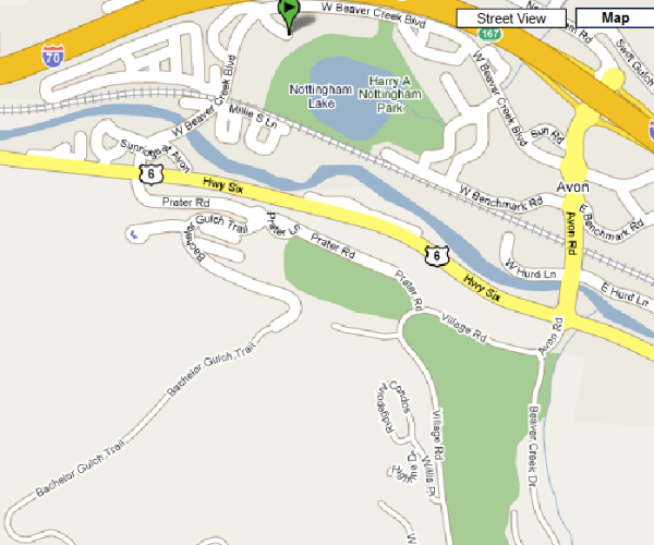 Avon/Beaver Creek Vacation Property - Location Map