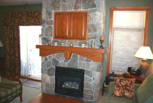 Solitude Vacation Rental - Great Room Fireplace