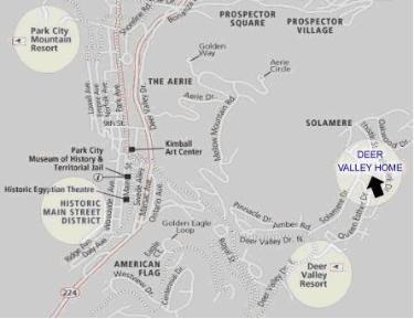 Deer Valley Vacation Rental Map