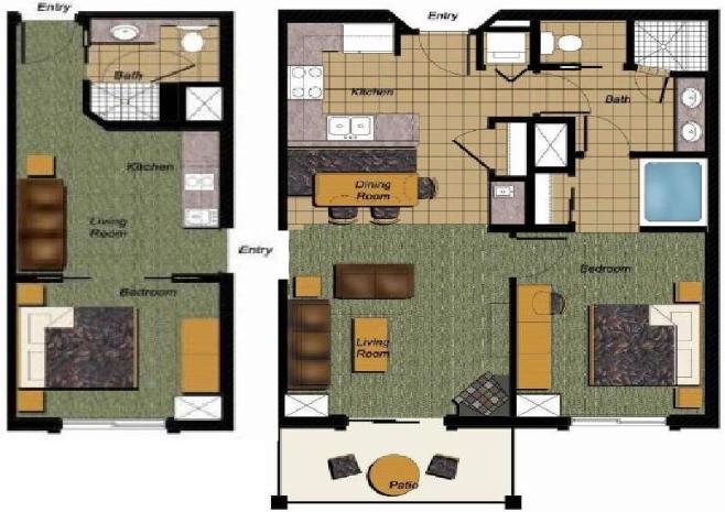 Westgate 2 Bedroom Floor Plan