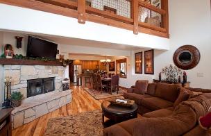 Park City Vacation Rentals - Great Room with Fireplace